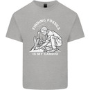 Palaeontology Finding Fossils is My Cardio Kids T-Shirt Childrens Sports Grey