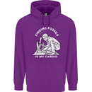 Palaeontology Finding Fossils is My Cardio Mens 80% Cotton Hoodie Purple