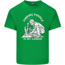 Palaeontology Finding Fossils is My Cardio Mens Cotton T-Shirt Tee Top Irish Green