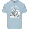 Palaeontology Finding Fossils is My Cardio Mens Cotton T-Shirt Tee Top Light Blue