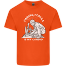 Palaeontology Finding Fossils is My Cardio Mens Cotton T-Shirt Tee Top Orange