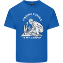 Palaeontology Finding Fossils is My Cardio Mens Cotton T-Shirt Tee Top Royal Blue