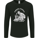 Palaeontology Finding Fossils is My Cardio Mens Long Sleeve T-Shirt Black