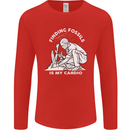 Palaeontology Finding Fossils is My Cardio Mens Long Sleeve T-Shirt Red