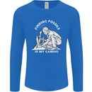 Palaeontology Finding Fossils is My Cardio Mens Long Sleeve T-Shirt Royal Blue