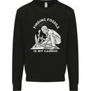 Palaeontology Finding Fossils is My Cardio Mens Sweatshirt Jumper Black