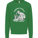 Palaeontology Finding Fossils is My Cardio Mens Sweatshirt Jumper Irish Green