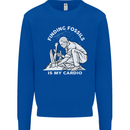 Palaeontology Finding Fossils is My Cardio Mens Sweatshirt Jumper Royal Blue