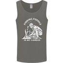 Palaeontology Finding Fossils is My Cardio Mens Vest Tank Top Charcoal