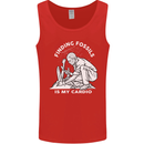 Palaeontology Finding Fossils is My Cardio Mens Vest Tank Top Red