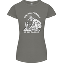Palaeontology Finding Fossils is My Cardio Womens Petite Cut T-Shirt Charcoal
