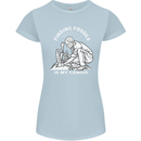 Palaeontology Finding Fossils is My Cardio Womens Petite Cut T-Shirt Light Blue