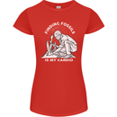 Palaeontology Finding Fossils is My Cardio Womens Petite Cut T-Shirt Red
