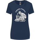 Palaeontology Finding Fossils is My Cardio Womens Wider Cut T-Shirt Navy Blue