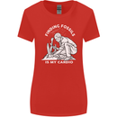Palaeontology Finding Fossils is My Cardio Womens Wider Cut T-Shirt Red