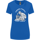Palaeontology Finding Fossils is My Cardio Womens Wider Cut T-Shirt Royal Blue