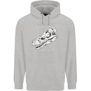 Palaeontology Velociraptor Skull Dinosaurs Childrens Kids Hoodie Sports Grey