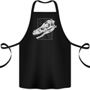 Palaeontology Velociraptor Skull Dinosaurs Cotton Apron 100% Organic Black