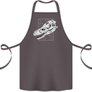 Palaeontology Velociraptor Skull Dinosaurs Cotton Apron 100% Organic Dark Grey