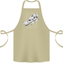 Palaeontology Velociraptor Skull Dinosaurs Cotton Apron 100% Organic Khaki