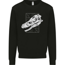 Palaeontology Velociraptor Skull Dinosaurs Kids Sweatshirt Jumper Black