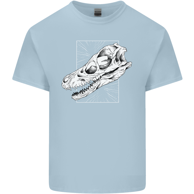 Palaeontology Velociraptor Skull Dinosaurs Kids T-Shirt Childrens Light Blue