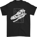 Palaeontology Velociraptor Skull Dinosaurs Mens T-Shirt 100% Cotton Black