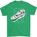 Palaeontology Velociraptor Skull Dinosaurs Mens T-Shirt 100% Cotton Irish Green