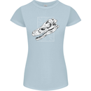 Palaeontology Velociraptor Skull Dinosaurs Womens Petite Cut T-Shirt Light Blue