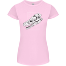 Palaeontology Velociraptor Skull Dinosaurs Womens Petite Cut T-Shirt Light Pink