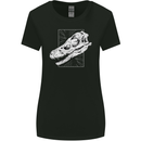 Palaeontology Velociraptor Skull Dinosaurs Womens Wider Cut T-Shirt Black