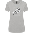 Palaeontology Velociraptor Skull Dinosaurs Womens Wider Cut T-Shirt Sports Grey