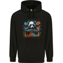 Panda Music With a Ghetto Blaster 80s Childrens Kids Hoodie Black