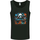 Panda Music With a Ghetto Blaster 80s Mens Vest Tank Top Black