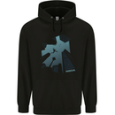 Parkour Building Landscape Mens 80% Cotton Hoodie Black