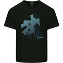Parkour Building Landscape Mens Cotton T-Shirt Tee Top Black