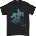 Parkour Building Landscape Mens T-Shirt 100% Cotton Black