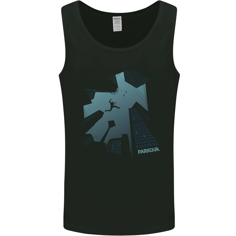 Parkour Building Landscape Mens Vest Tank Top Black