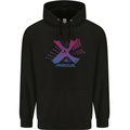 Parkour Buildings Mens 80% Cotton Hoodie Black