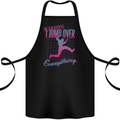 Parkour I Jump Over Everything Cotton Apron 100% Organic Black
