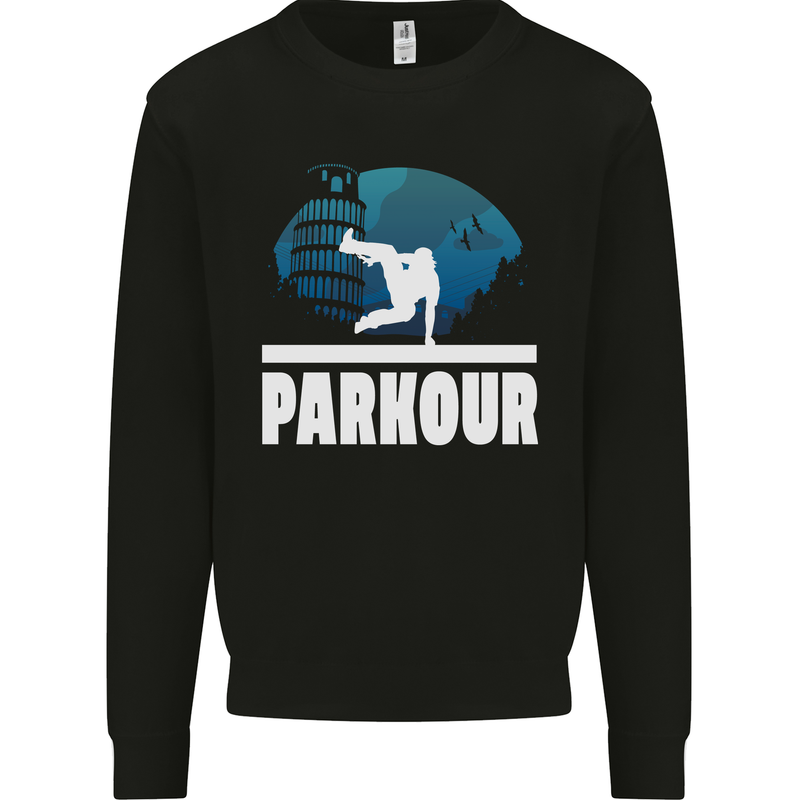 Parkour Italy Kids Sweatshirt Jumper Black