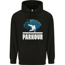 Parkour Italy Mens 80% Cotton Hoodie Black
