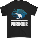 Parkour Italy Mens T-Shirt 100% Cotton Black