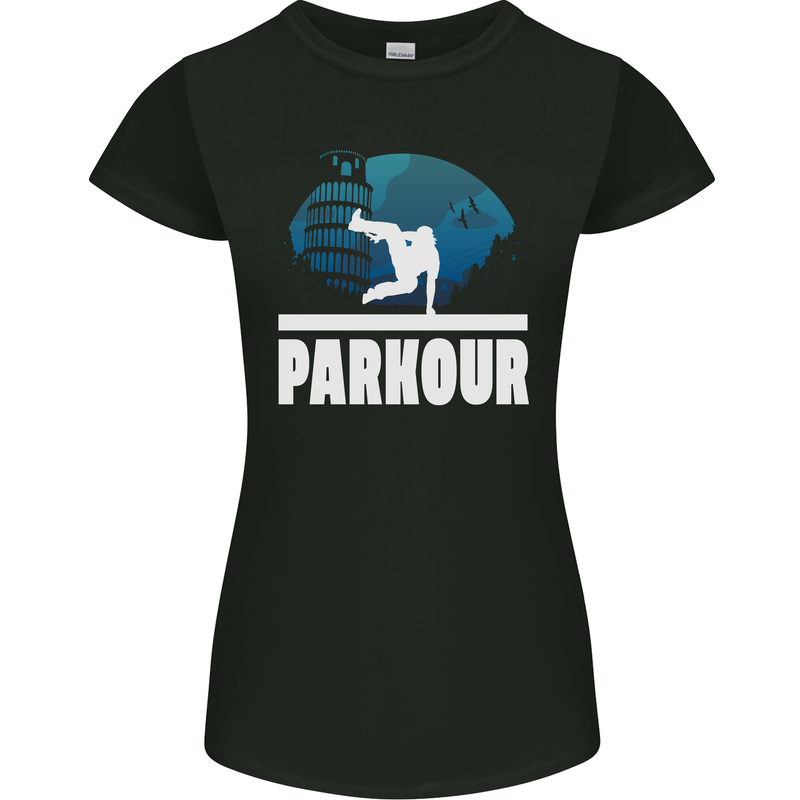 Parkour Italy Womens Petite Cut T-Shirt Black