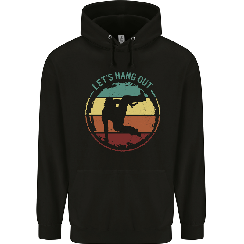 Parkour Lets Hang Out Childrens Kids Hoodie Black