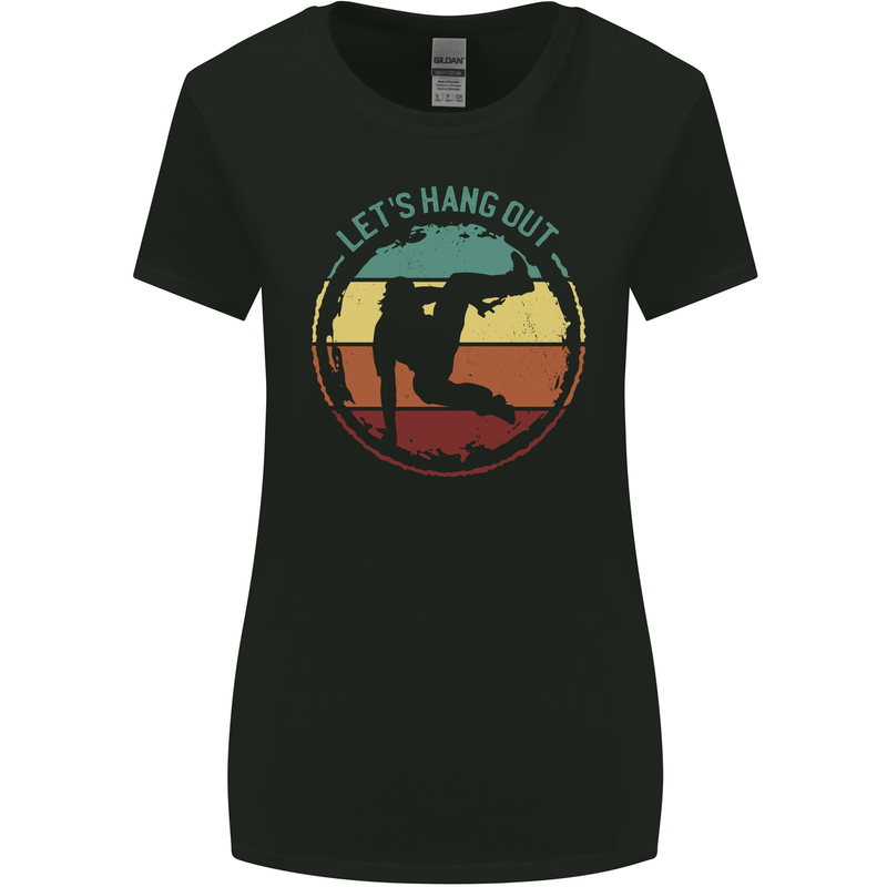 Parkour Lets Hang Out Womens Wider Cut T-Shirt Black