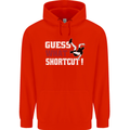 Parkour Shortcut Childrens Kids Hoodie Bright Red