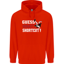 Parkour Shortcut Childrens Kids Hoodie Bright Red