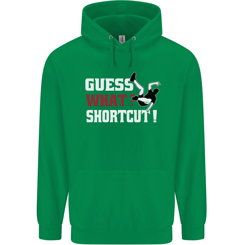 Parkour Shortcut Childrens Kids Hoodie Irish Green