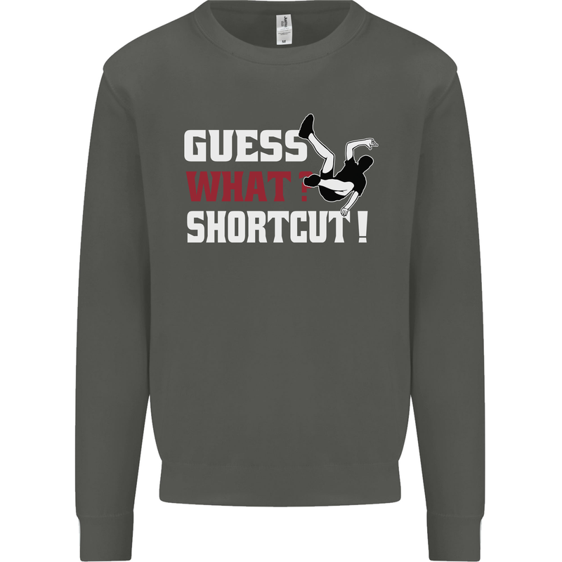 Parkour Shortcut Kids Sweatshirt Jumper Storm Grey